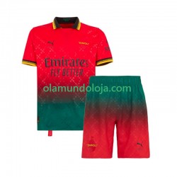 Camisola AC Milan Guarda-redes Criança Equipamento Quarto 2024-2025 Manga Curta